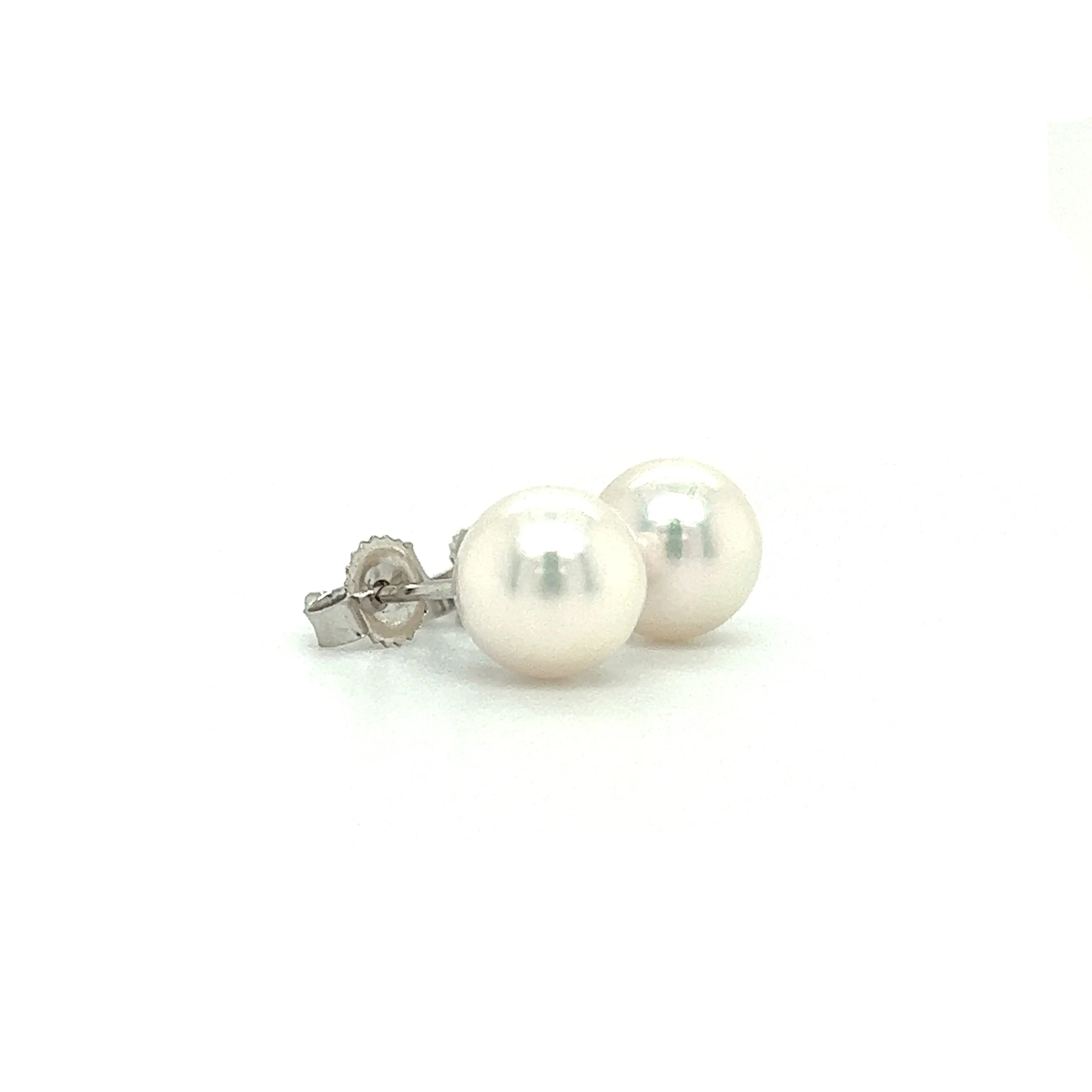 Pearl 7mm Stud Earrings in 14K Gold