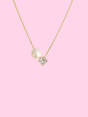 Pearl & Diamond Necklace