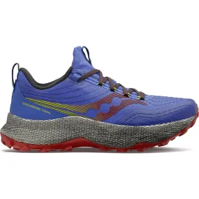 Saucony Endorphin Trail (Mens) - Blue Raz/Spice