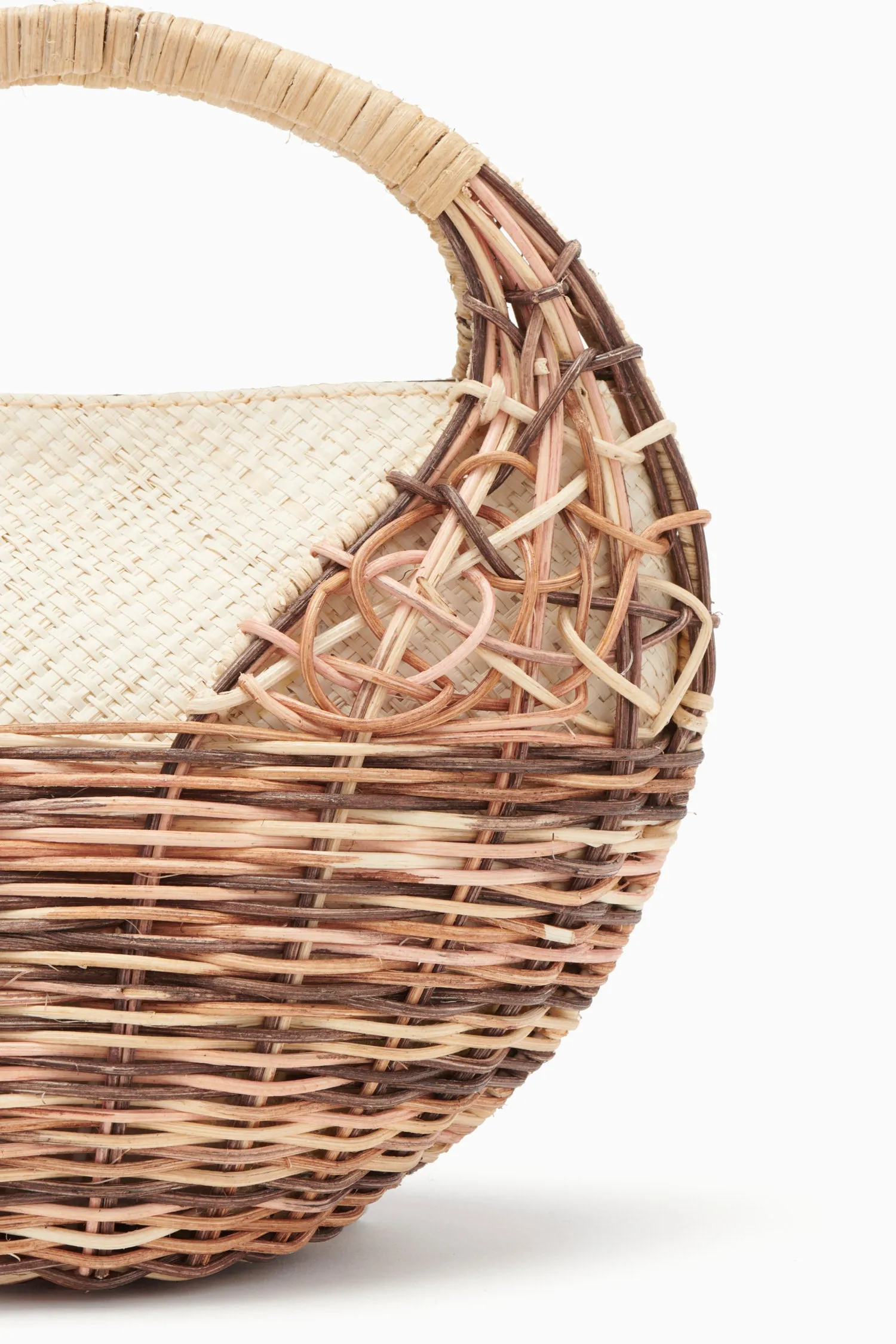 Seashell Wicker Bag - Driftwood