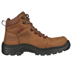 'Skechers' Men's Work: 6" Burgin-Benafick EH WP Steel Toe - Dark Brown (Wide)