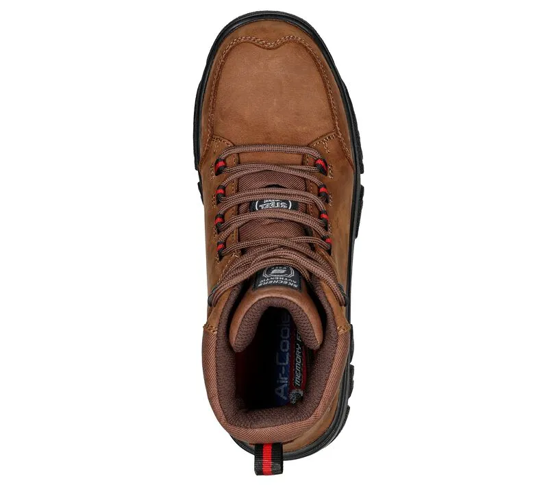 'Skechers' Men's Work: 6" Burgin-Benafick EH WP Steel Toe - Dark Brown (Wide)