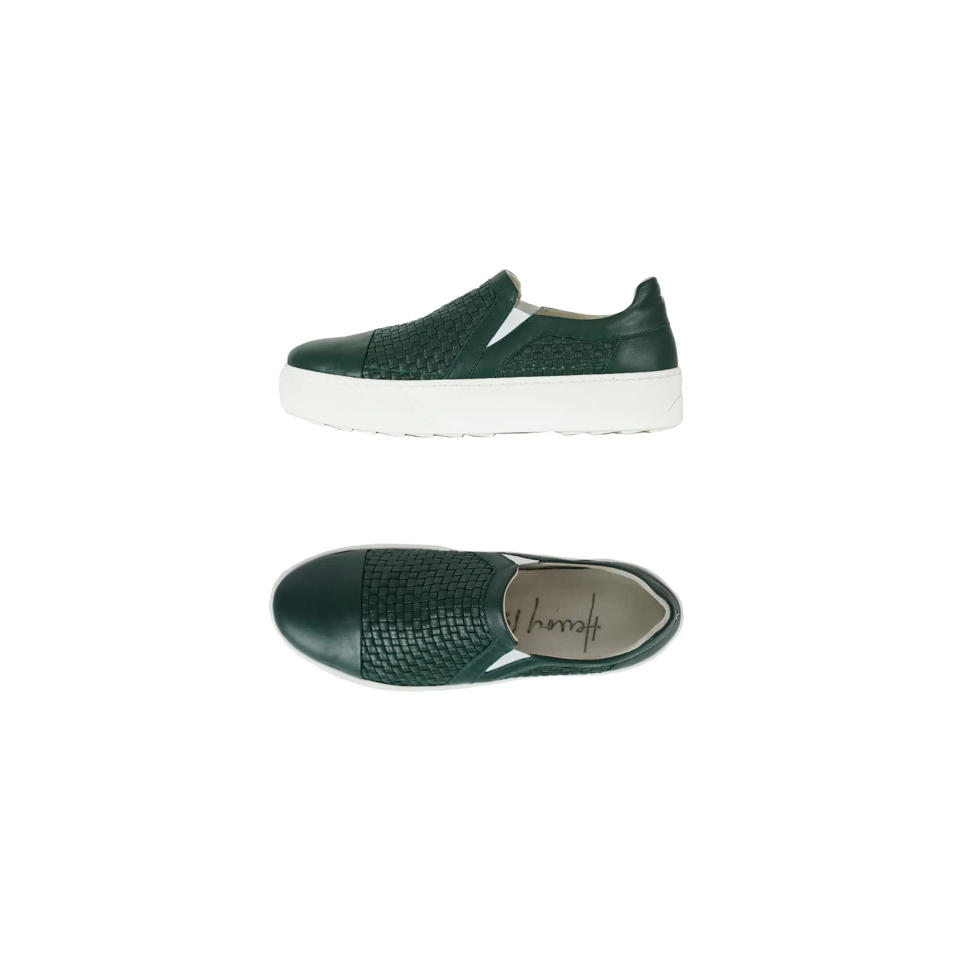 Slip On Intreccio Soft Forest Green