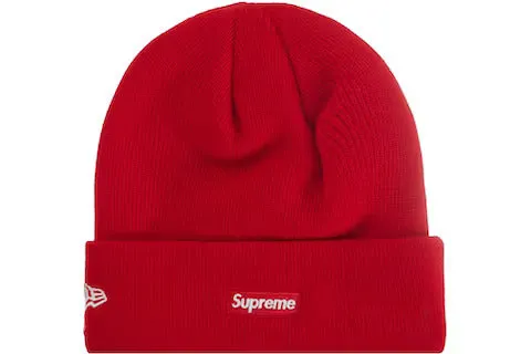 Supreme New Era Varsity Beanie Red