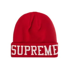 Supreme New Era Varsity Beanie Red