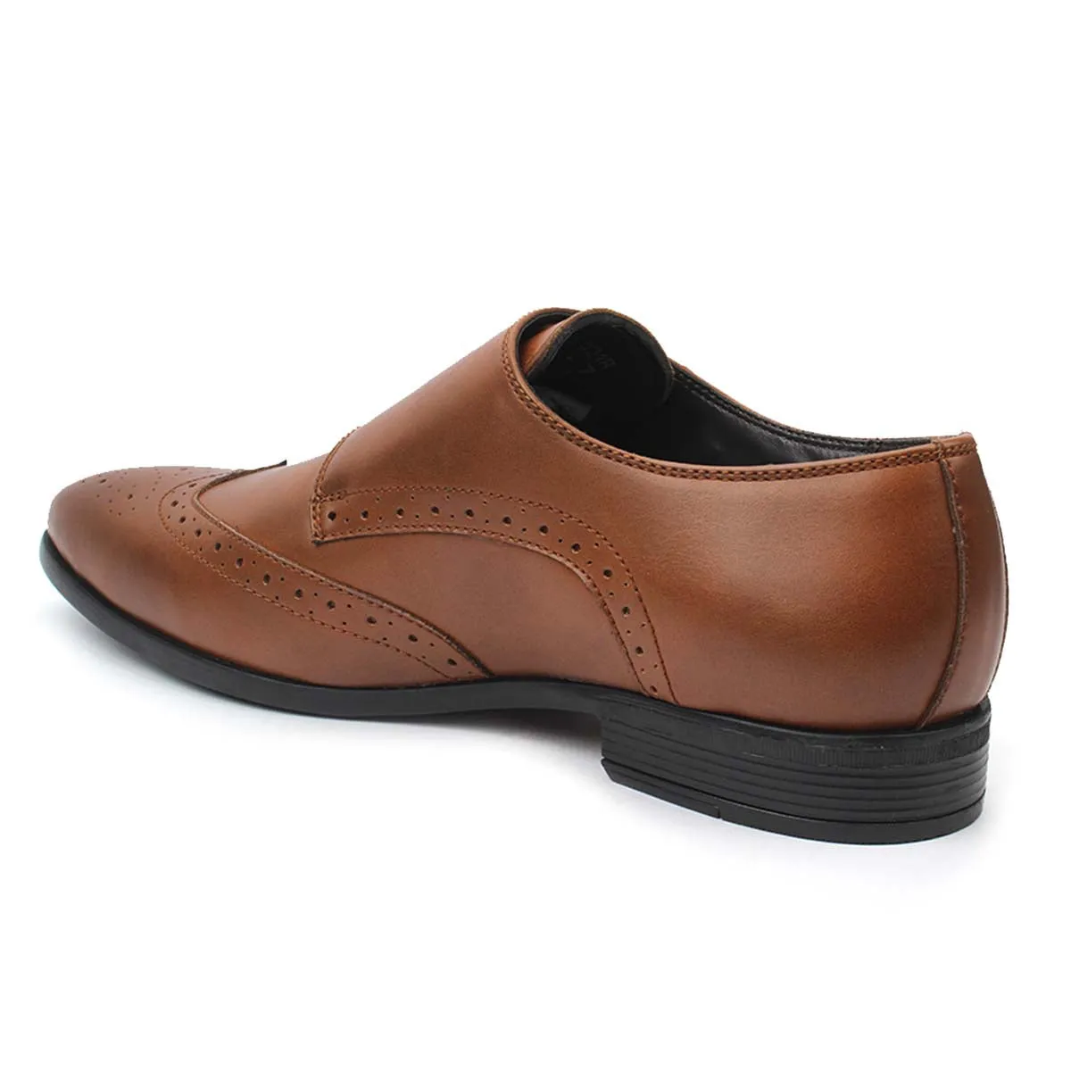 Tan Double Monk Brogues