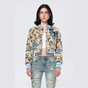 Tapestry Cropped Jacket - Botanic