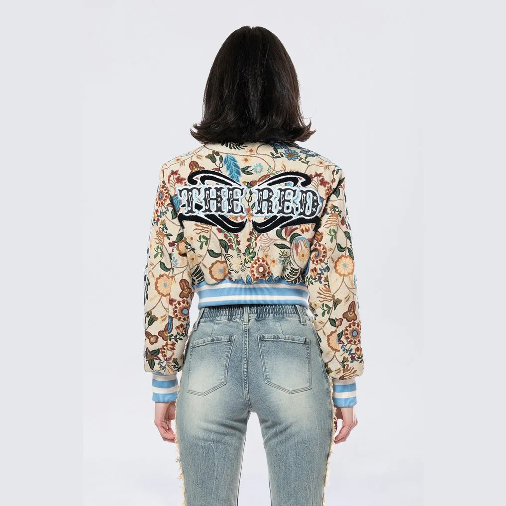 Tapestry Cropped Jacket - Botanic