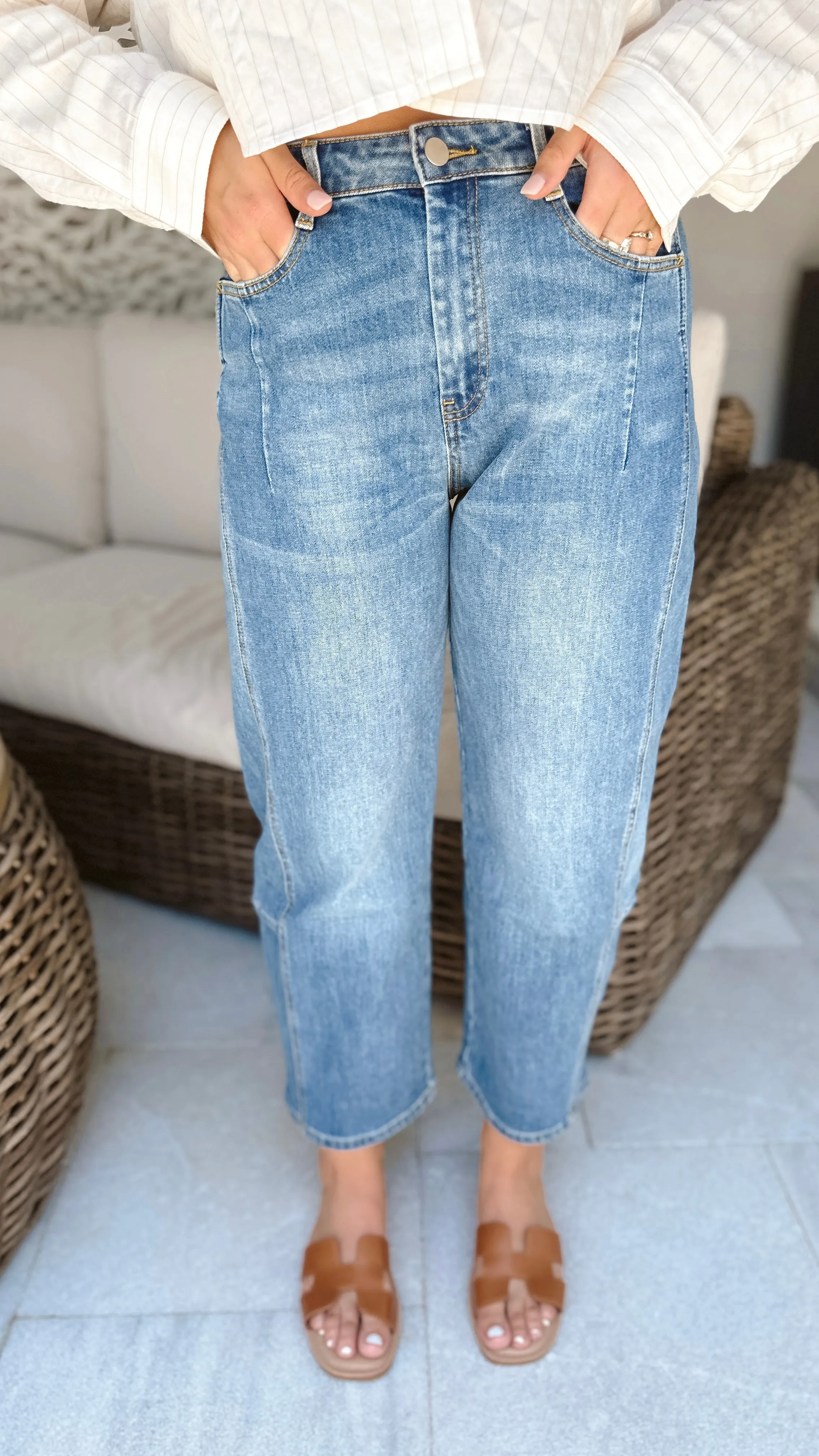 The Out Of Office Barrel Jeans