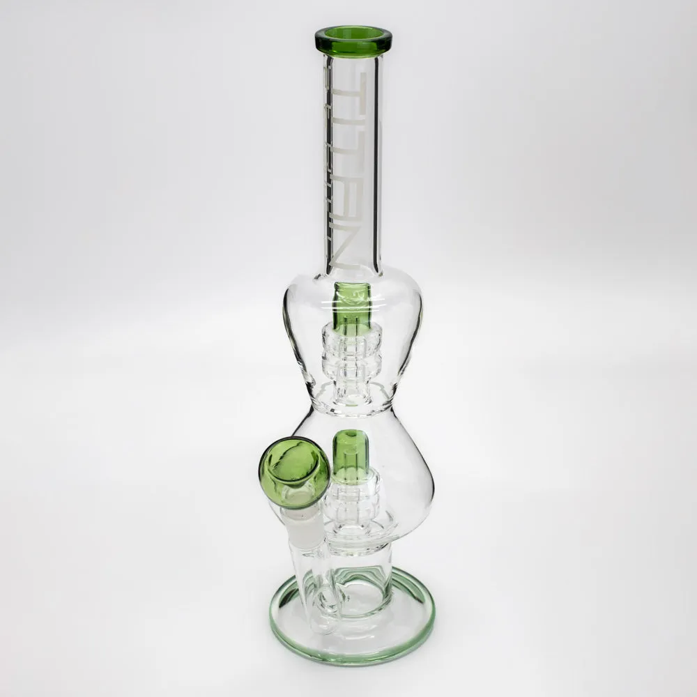 Titan Series | Double Dome Glass Bong (Deluxe Wooden Box Edition)