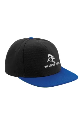 XAPE Original Flat Peak Snapback - Black / Royal Blue