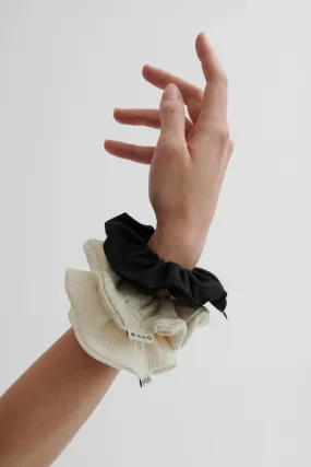 Zestaw scrunchies / black & white